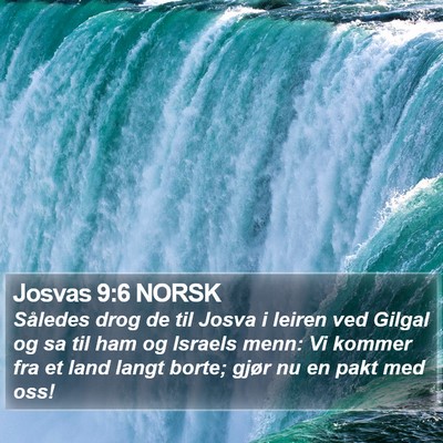Josvas 9:6 NORSK Bible Verse Image