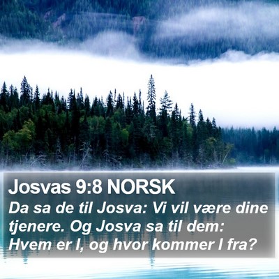 Josvas 9:8 NORSK Bible Verse Image