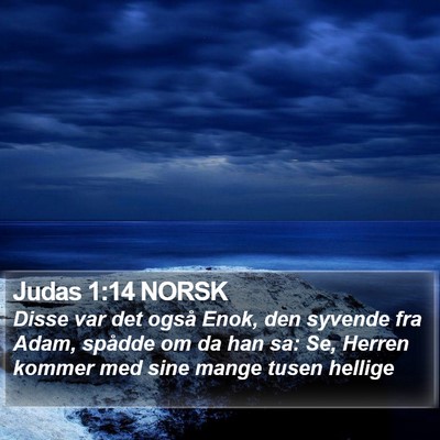 Judas 1:14 NORSK Bible Verse Image