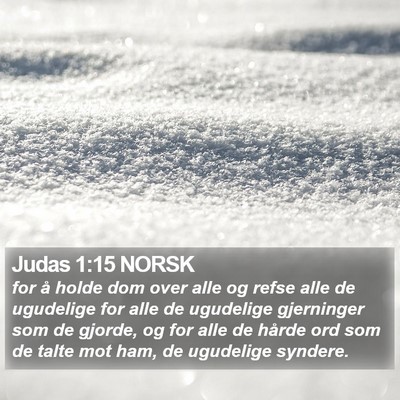 Judas 1:15 NORSK Bible Verse Image