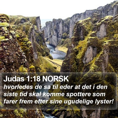 Judas 1:18 NORSK Bible Verse Image