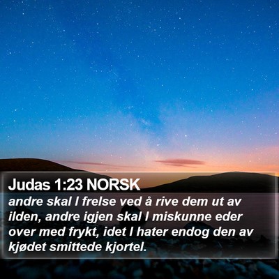 Judas 1:23 NORSK Bible Verse Image