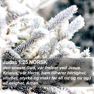 Judas 1:25 NORSK Bible Verse Image