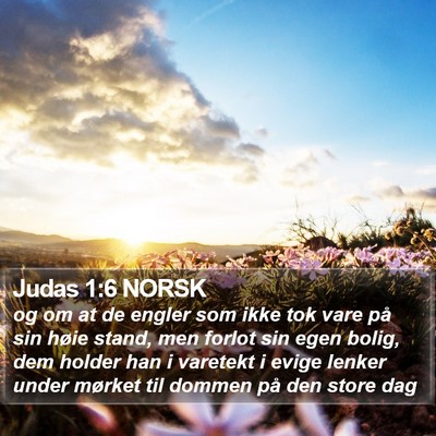 Judas 1:6 NORSK Bible Verse Image
