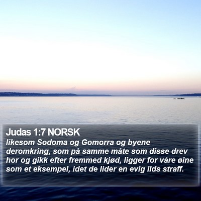 Judas 1:7 NORSK Bible Verse Image