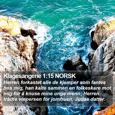 Klagesangene 1:15 NORSK Bible Verse Image