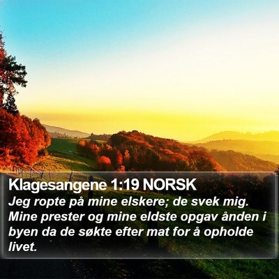Klagesangene 1:19 NORSK Bible Verse Image