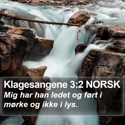 Klagesangene 3:2 NORSK Bible Verse Image