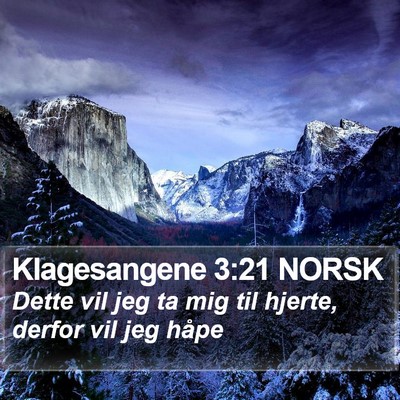 Klagesangene 3:21 NORSK Bible Verse Image