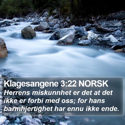 Klagesangene 3:22 NORSK Bible Verse Image