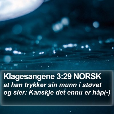 Klagesangene 3:29 NORSK Bible Verse Image