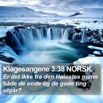 Klagesangene 3:38 NORSK Bible Verse Image