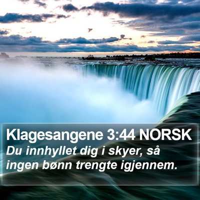 Klagesangene 3:44 NORSK Bible Verse Image