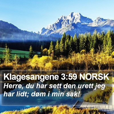 Klagesangene 3:59 NORSK Bible Verse Image