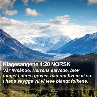 Klagesangene 4:20 NORSK Bible Verse Image