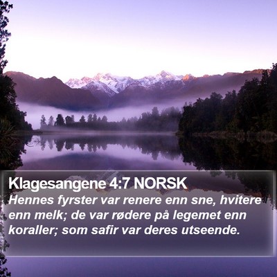 Klagesangene 4:7 NORSK Bible Verse Image