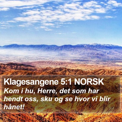 Klagesangene 5:1 NORSK Bible Verse Image