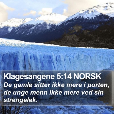Klagesangene 5:14 NORSK Bible Verse Image