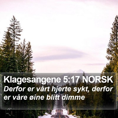 Klagesangene 5:17 NORSK Bible Verse Image