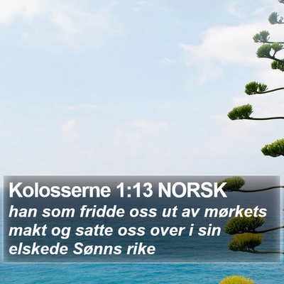 Kolosserne 1:13 NORSK Bible Verse Image