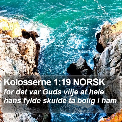 Kolosserne 1:19 NORSK Bible Verse Image