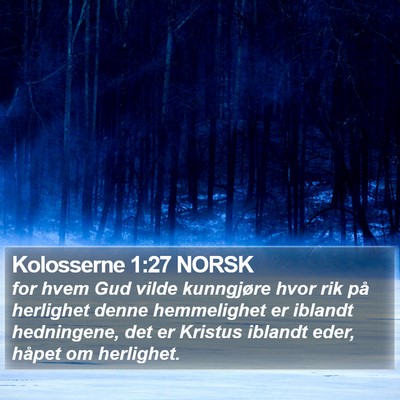 Kolosserne 1:27 NORSK Bible Verse Image