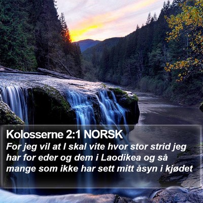 Kolosserne 2:1 NORSK Bible Verse Image