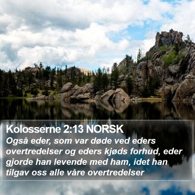 Kolosserne 2:13 NORSK Bible Verse Image