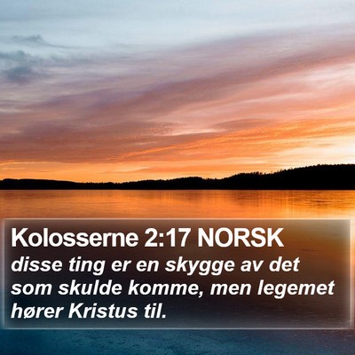 Kolosserne 2:17 NORSK Bible Verse Image