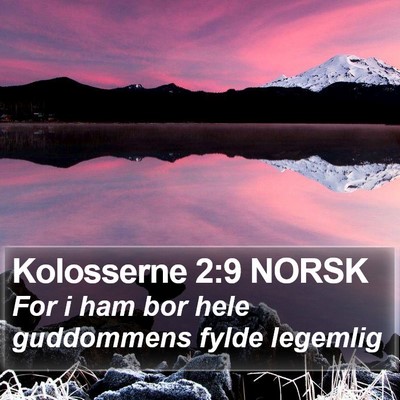 Kolosserne 2:9 NORSK Bible Verse Image