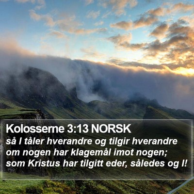 Kolosserne 3:13 NORSK Bible Verse Image