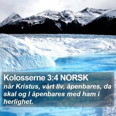 Kolosserne 3:4 NORSK Bible Verse Image