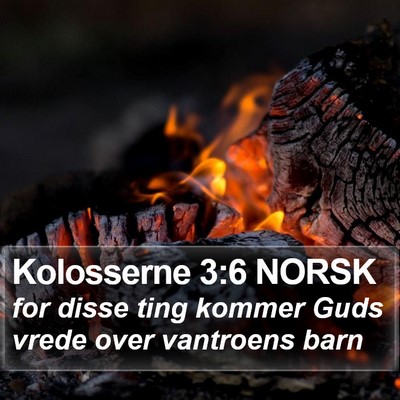 Kolosserne 3:6 NORSK Bible Verse Image