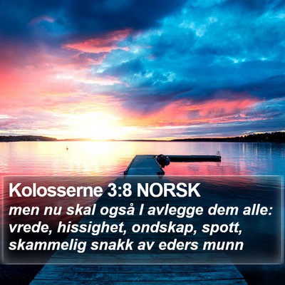 Kolosserne 3:8 NORSK Bible Verse Image