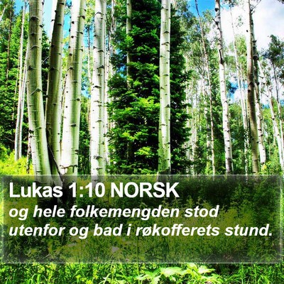 Lukas 1:10 NORSK Bible Verse Image