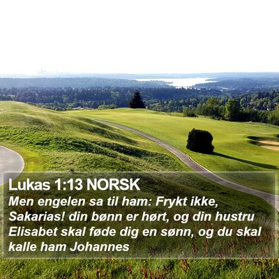 Lukas 1:13 NORSK Bible Verse Image