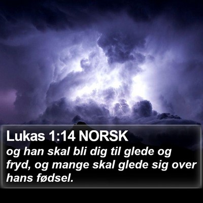 Lukas 1:14 NORSK Bible Verse Image