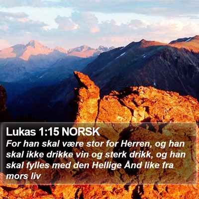 Lukas 1:15 NORSK Bible Verse Image