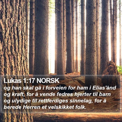 Lukas 1:17 NORSK Bible Verse Image