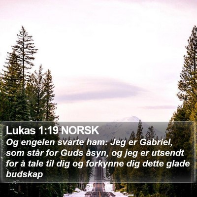 Lukas 1:19 NORSK Bible Verse Image