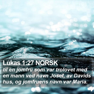 Lukas 1:27 NORSK Bible Verse Image