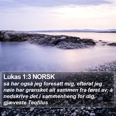Lukas 1:3 NORSK Bible Verse Image
