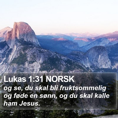 Lukas 1:31 NORSK Bible Verse Image