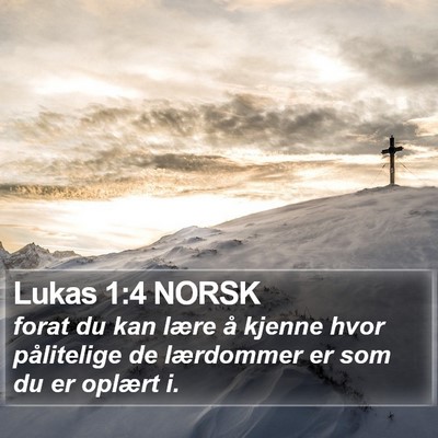 Lukas 1:4 NORSK Bible Verse Image