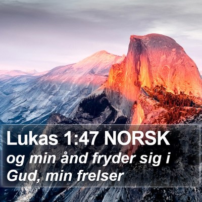 Lukas 1:47 NORSK Bible Verse Image
