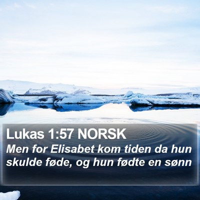 Lukas 1:57 NORSK Bible Verse Image