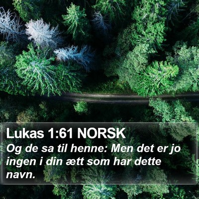 Lukas 1:61 NORSK Bible Verse Image