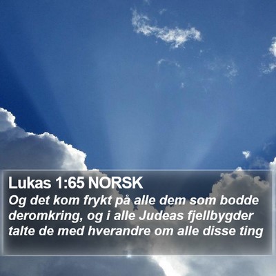Lukas 1:65 NORSK Bible Verse Image