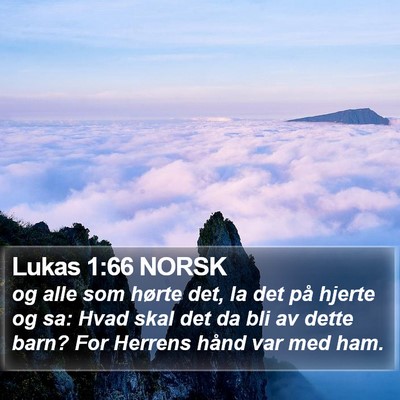 Lukas 1:66 NORSK Bible Verse Image