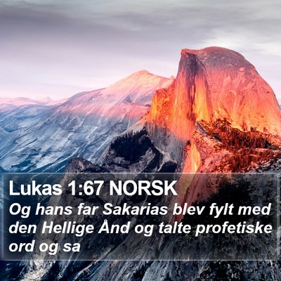 Lukas 1:67 NORSK Bible Verse Image
